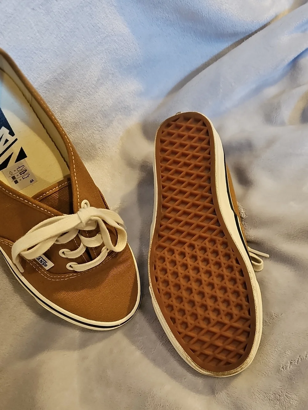 Vans Men’s Authentic Canvas Sneaker in Brown
